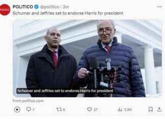 Schumer and Jeffries to Endorse Harris for President Today news-23072024-091321