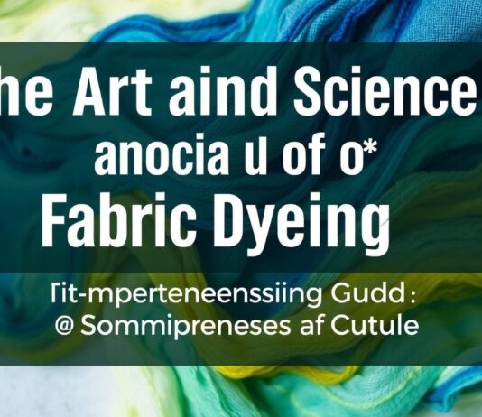 The Art and Science of Fabric Dyeing: A Comprehensive Guide