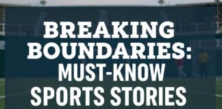 Breaking Boundaries: The Weekend's Must-Know Sports Stories